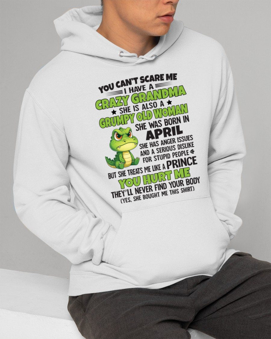 APRIL - YOU CAN'T SCARE ME - FOR GRANDSON - GIFT FROM GRANDMA - virgo04 (SKU09-85-04)
