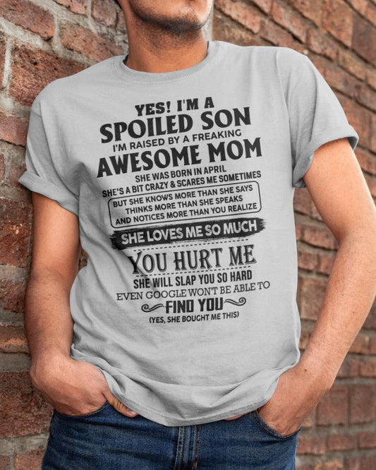 April - Awesome Mom - Perfect Gift For Son From Mom - virgo04 (SKU-SPW-04)