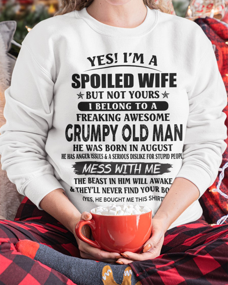 Grumpy Old Man August – Perfect gift for your wife From Husband – Virgo08 (SKU08-63-08)