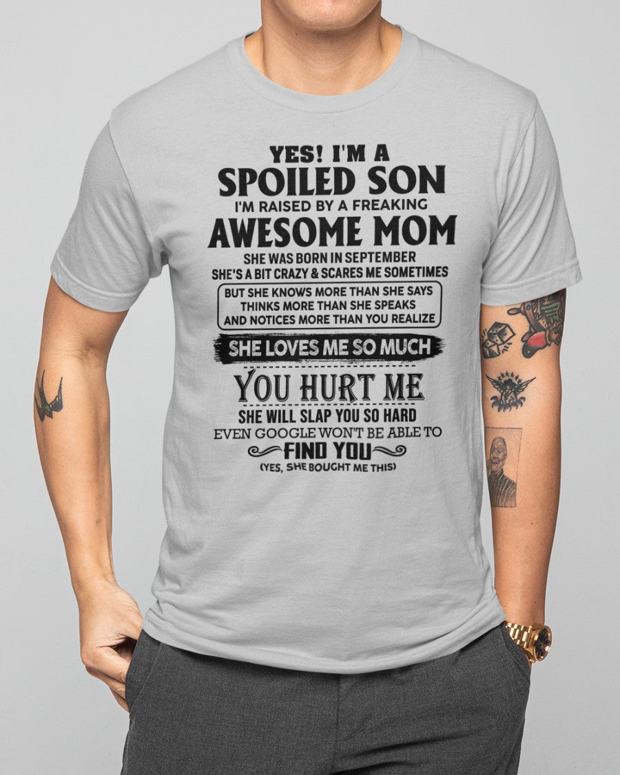 September - Awesome Mom - Perfect Gift For Son From Mom - virgo09 (SKU-SPW-09)