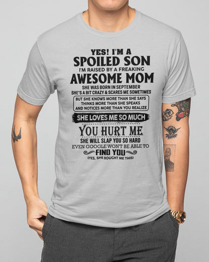 September - Awesome Mom - Perfect Gift For Son From Mom - virgo09 (SKU-SPW-09)