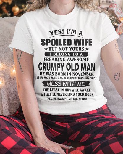 Grumpy Old Man November – Perfect gift for wife From Husband – Virgo11 (SKU08-63-11)