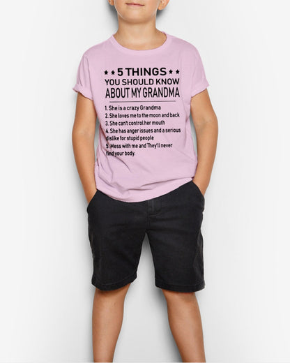 5 THINGS  YOU SHOULD KNOW ABOUT MY GRANDMA - Gift for granddaughter virgo00 (SKU10-18)
