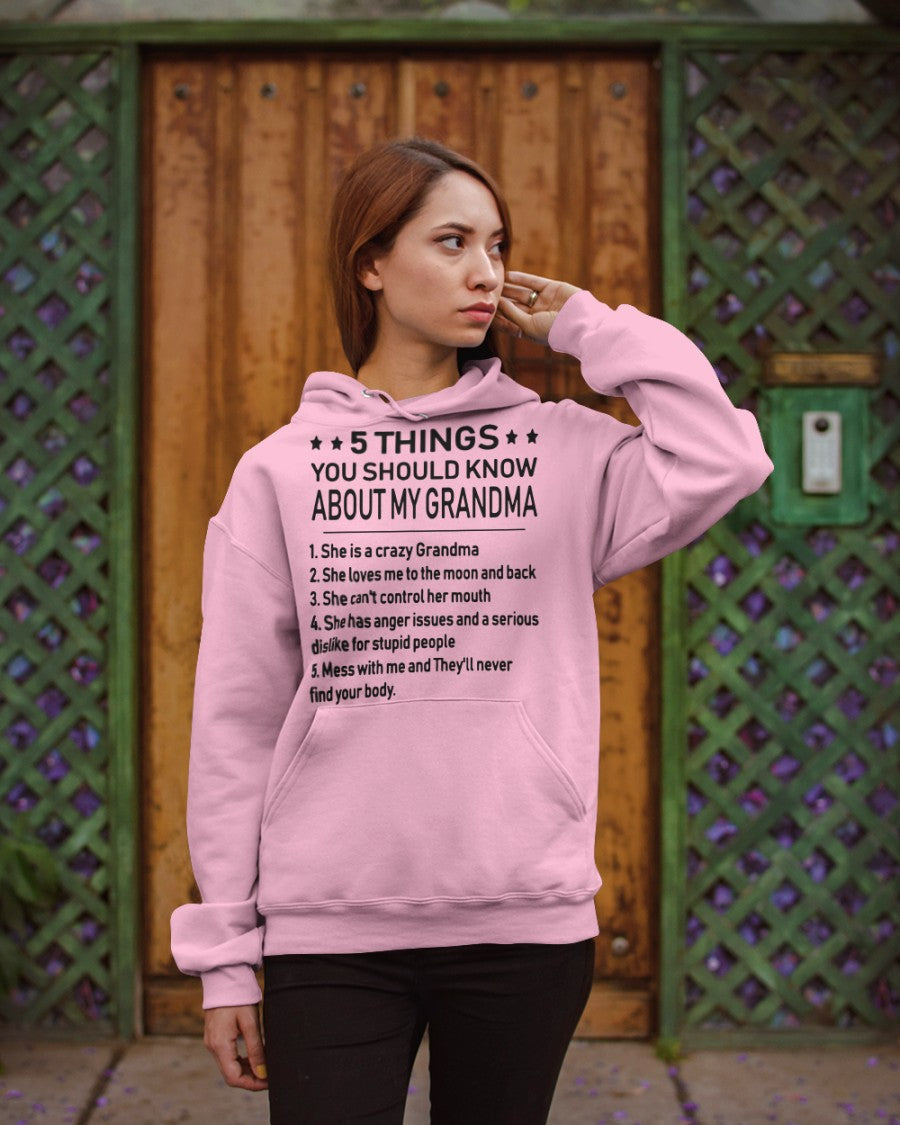5 THINGS  YOU SHOULD KNOW ABOUT MY GRANDMA - Gift for granddaughter virgo00 (SKU10-18)