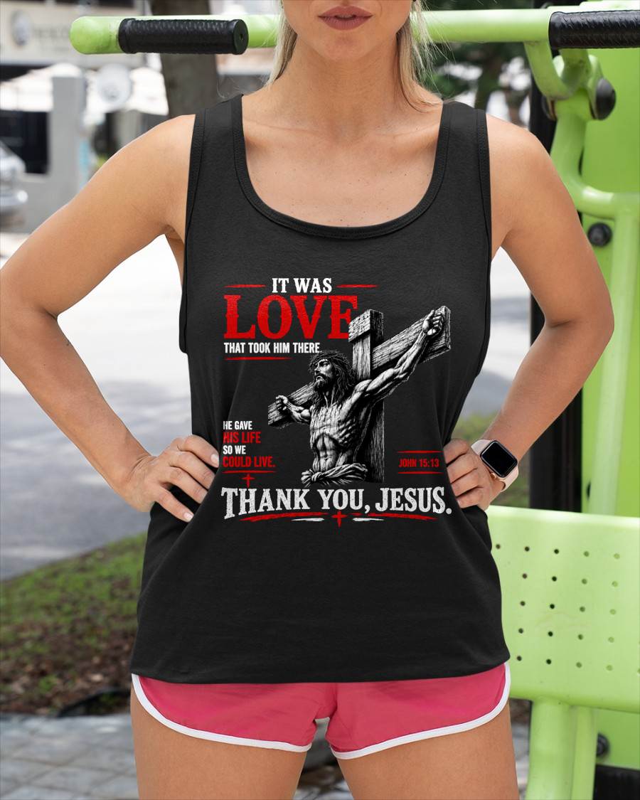 Christian T-Shirt Thank you Jesus - For Women - Virgo00 (SKU2608-68)