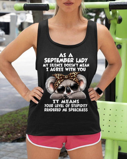 SEPTEMBER SHIRT As A September Lady - For Women - Virgo09 (SKU2609-113-09)
