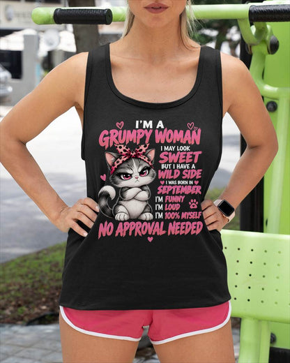 SEPTEMBER SHIRT I'm A Grumpy Woman - For Women - Virgo09 (SKU2609-185-09)