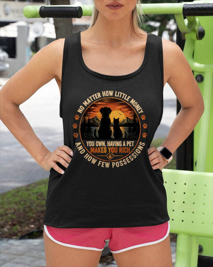 PET SHIRT Pet Makes You Rich - For Women - Virgo00 (SKU2608-527)