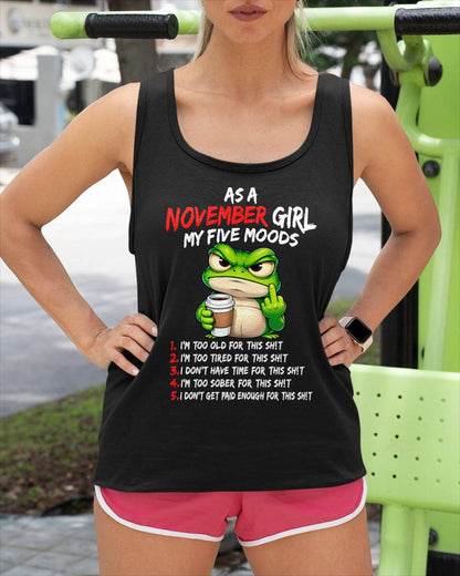 NOVEMBER SHIRT November Girl, My 5 Moods - For Women - Virgo11 (SKU2610-03-11)