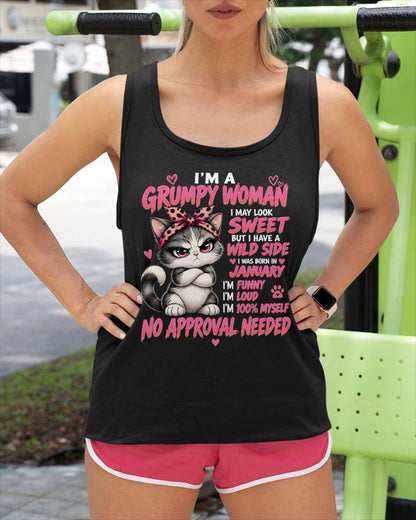 JANUARY SHIRT I'm A Grumpy Woman - For Women - Virgo01 (SKU2609-185-01)