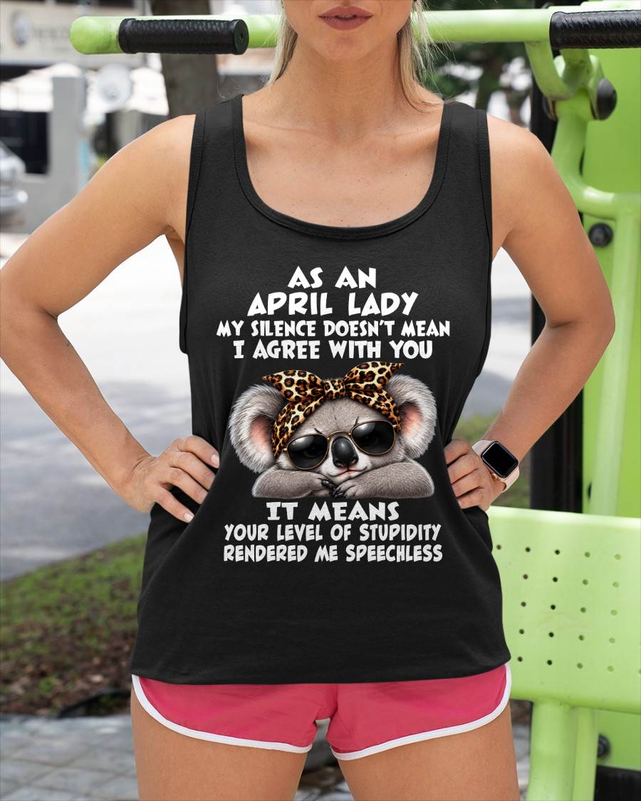 APRIL SHIRT As A April Lady - For Women - Virgo04 (SKU2609-113-04)