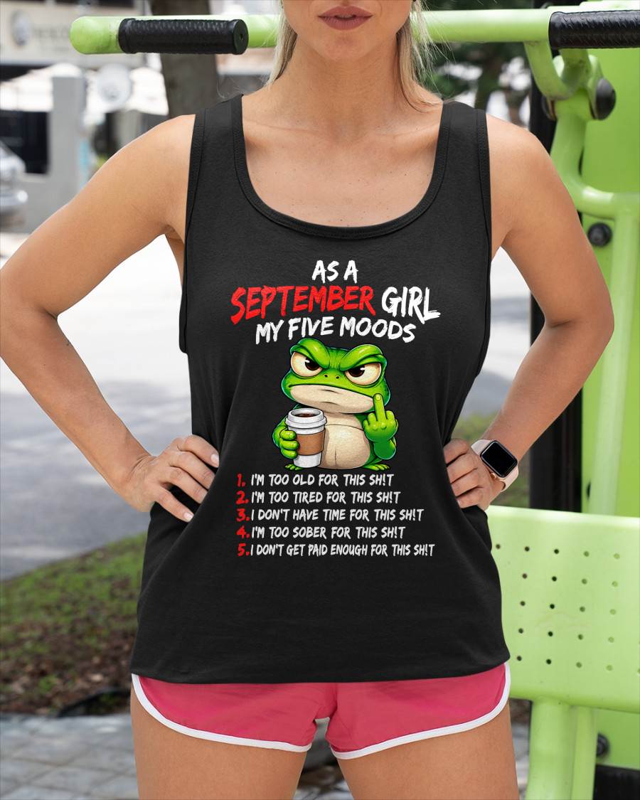 SEPTEMBER SHIRT September Girl, My 5 Moods - For Women - Virgo09 (SKU2610-03-09)