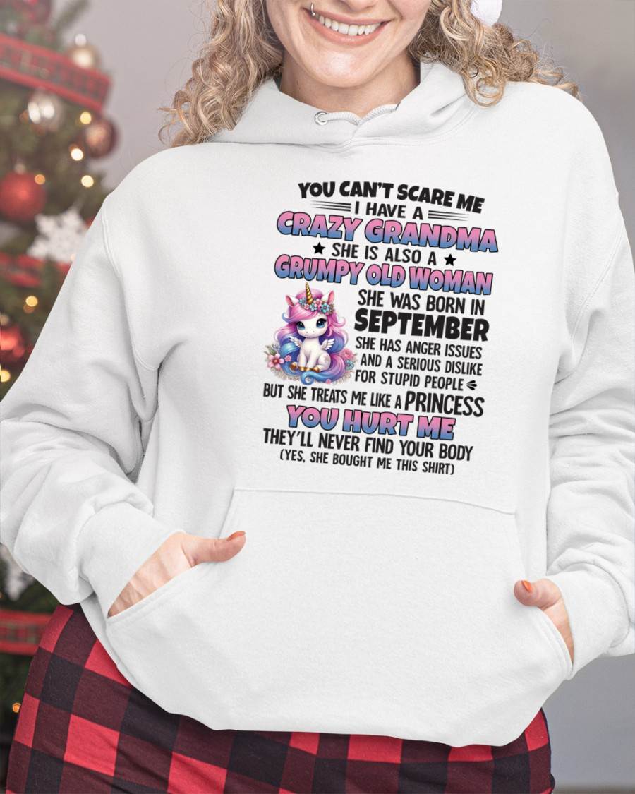 SEPTEMBER - YOU CAN'T SCARE ME - GIFT FROM GRANDMA - virgo09 (SKU09-106-09)