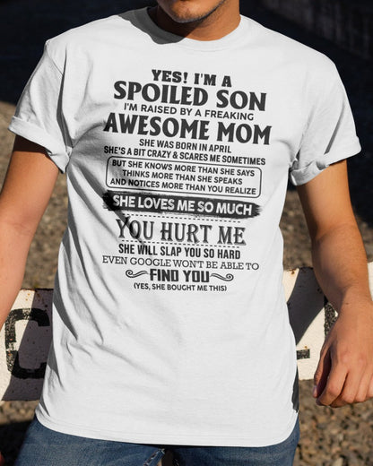 April - Awesome Mom - Perfect Gift For Son From Mom - virgo04 (SKU-SPW-04)