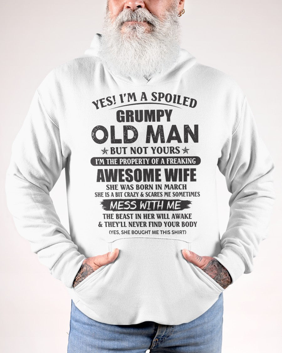 Awesome wife March - Perfect gift for husband From Wife - Virgo03 (SKU96-68-03)