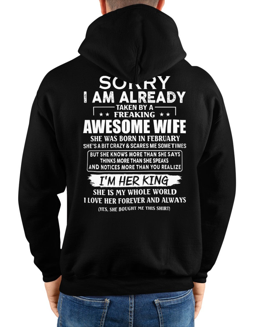Awesome wife February - Perfect gift for husband from wife - Virgo02 (SKU68-79-02)