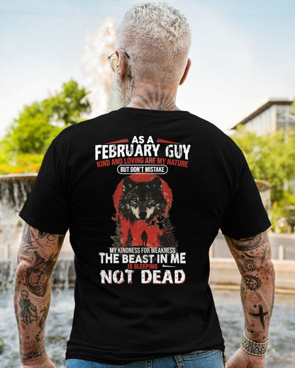 FEBRUARY - KIND AND LOVING ARE MY NATURE - BIRTHDAY T-SHIRT FOR MEN - Virgo02 (SKU26T-01-17-02)