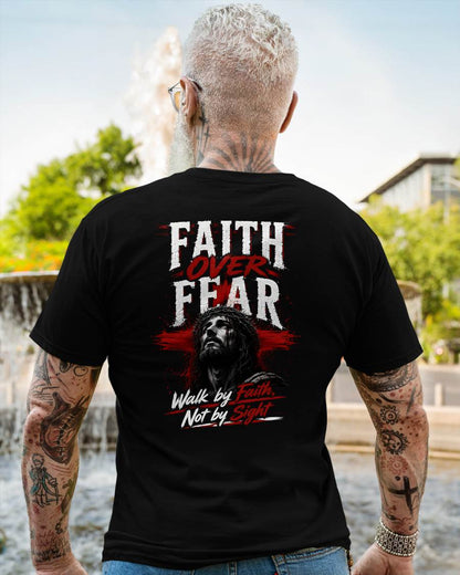 FAITH OVER FEAR - CHRISTIAN T-SHIRT - FOR MEN Virgo00 (SKU2608-76)