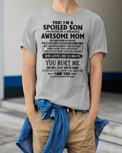 August - Awesome Mom - Perfect Gift For Son From Mom - virgo08 (SKU-SPW-08)