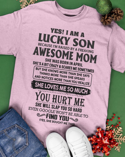 April - Awesome Mom - Perfect Gift For Your Son From Mom - virgo04 (SKU-LKW-04)