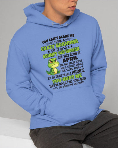 APRIL - YOU CAN'T SCARE ME - FOR GRANDSON - GIFT FROM GRANDMA - virgo04 (SKU09-85-04)