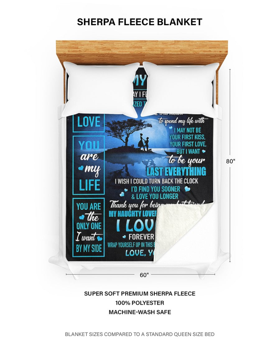 To My Husband Blanket – A Love That Feels Like Home From Wife (SKU2603-230)
