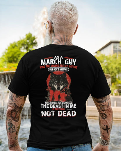 MARCH - KIND AND LOVING ARE MY NATURE - BIRTHDAY T-SHIRT FOR MEN - Virgo03 (SKU26T-01-17-03)
