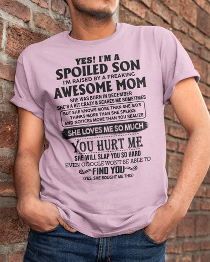 December - Awesome Mom - Perfect gift for your son from Mom - virgo12 (SKU-SPW-12)