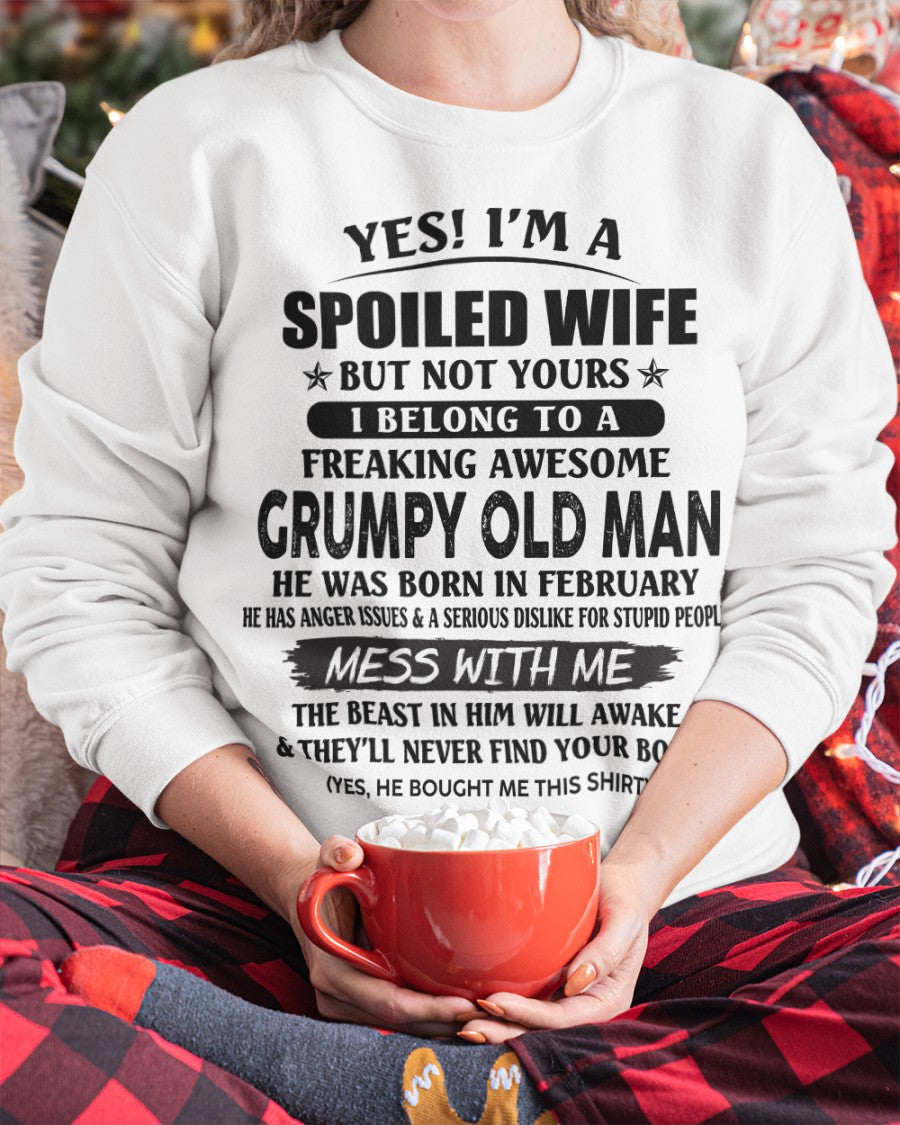 Grumpy Old Man February – Perfect gift for wife From Husband – Virgo02 (SKU08-63-02)