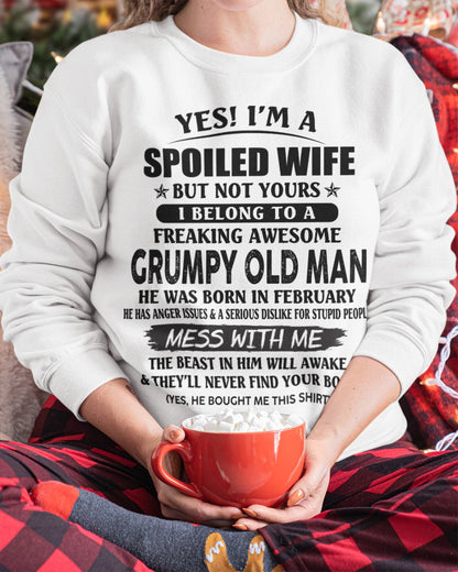 Grumpy Old Man February – Perfect gift for wife From Husband – Virgo02 (SKU08-63-02)
