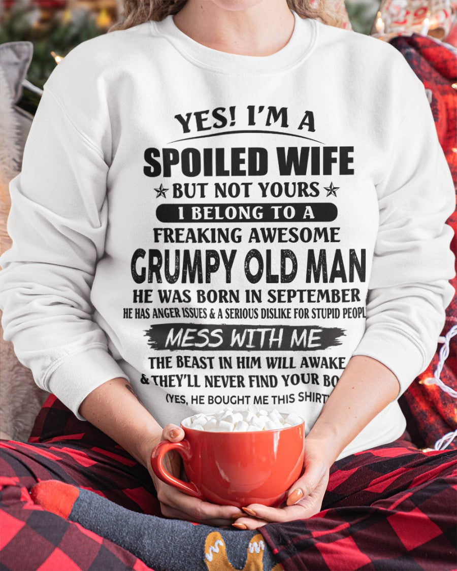 Grumpy Old Man September – Perfect gift for your wife From Husband – Virgo09 (SKU08-63-09)