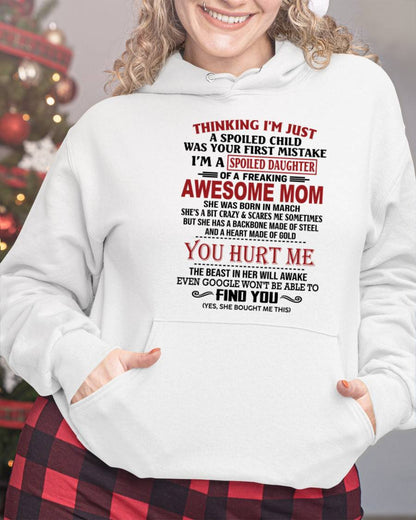 MARCH - TO MY DAUGHTER - SPOILED DAUGHTER - PERFECT GIFT FOR DAUGHTER - GIFT FROM MOM - virgo03 (SKU10-151-03)
