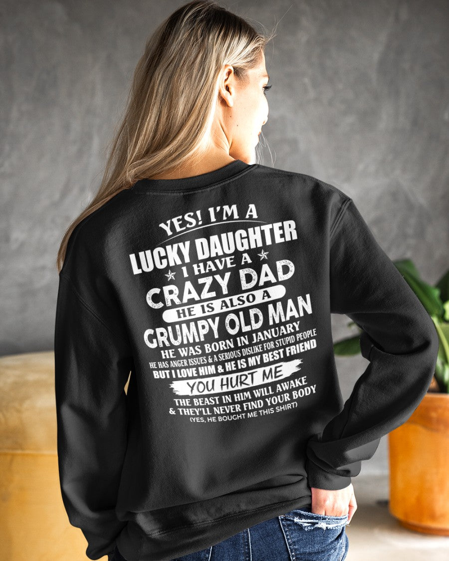 January - Awesome Grumpy Old Dad - Special gift for your daughter From Dad - Virgo01 (SKU10-50-01)