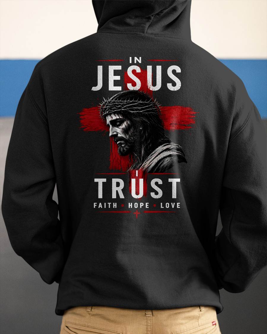 IN JESUS I TRUST Faith • Hope • Love - CHRISTIAN T-SHIRT - FOR MEN Virgo00 (SKU2608-80)