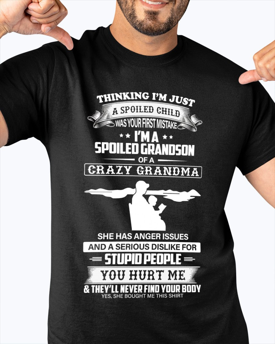 Spoiled by Grandma Shirt – From Grandma to Grandson virgo00 (SKU-GMS2-00)