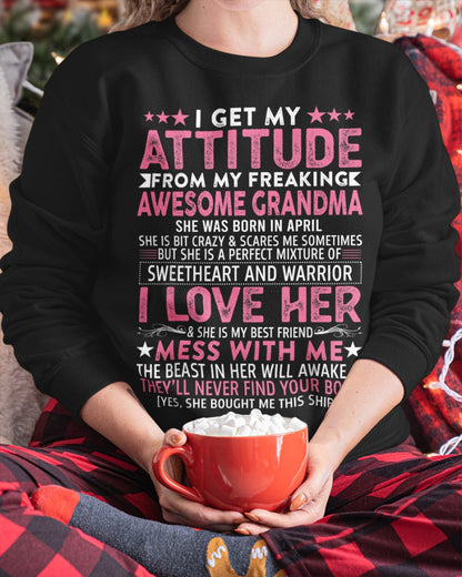 I GET MY ATTITUDE FROM MY GRANDMA APRIL EDITION – FROM GRANDMA TO GRANDDAUGHTER virgo04 (SKU07-163-04)