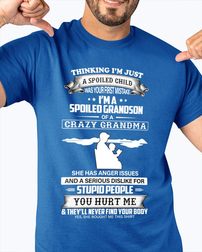 Spoiled by Grandma Shirt – From Grandma to Grandson virgo00 (SKU-GMS2-00)