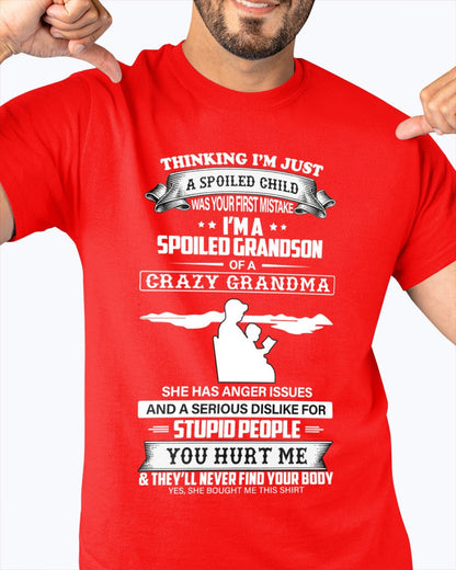 Spoiled by Grandma Shirt – From Grandma to Grandson virgo00 (SKU-GMS2-00)