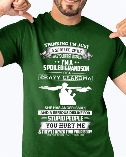 Spoiled by Grandma Shirt – From Grandma to Grandson virgo00 (SKU-GMS2-00)