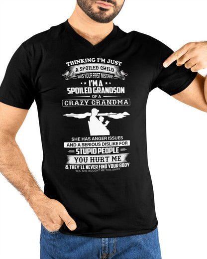 Spoiled by Grandma Shirt – From Grandma to Grandson virgo00 (SKU-GMS2-00)