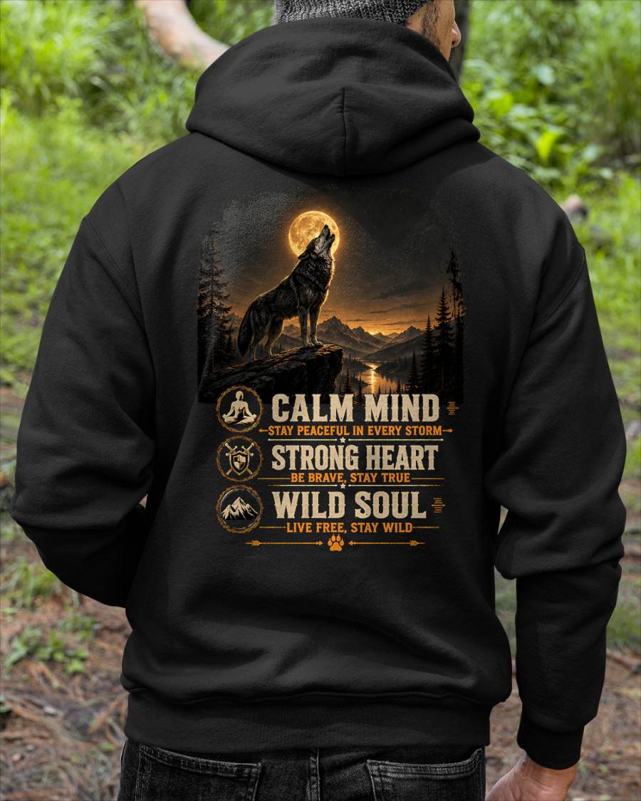 PET SHIRT Calm, Strong, Wild - For Men - Virgo00 (SKU2608-405)