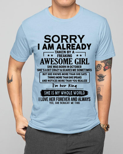 October - Awesome Girl born in October - Special gift for your boyfriend - From Wife Virgo10 (SKU.AT16)