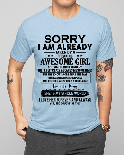 January - Awesome Girl born in January - Special gift for your boyfriend - From Wife Virgo01 (SKU.AT16)