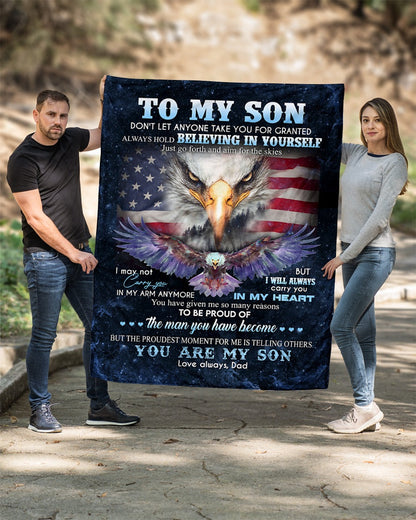 Special gift for Son - blanket - from dad (SKUB06-93)
