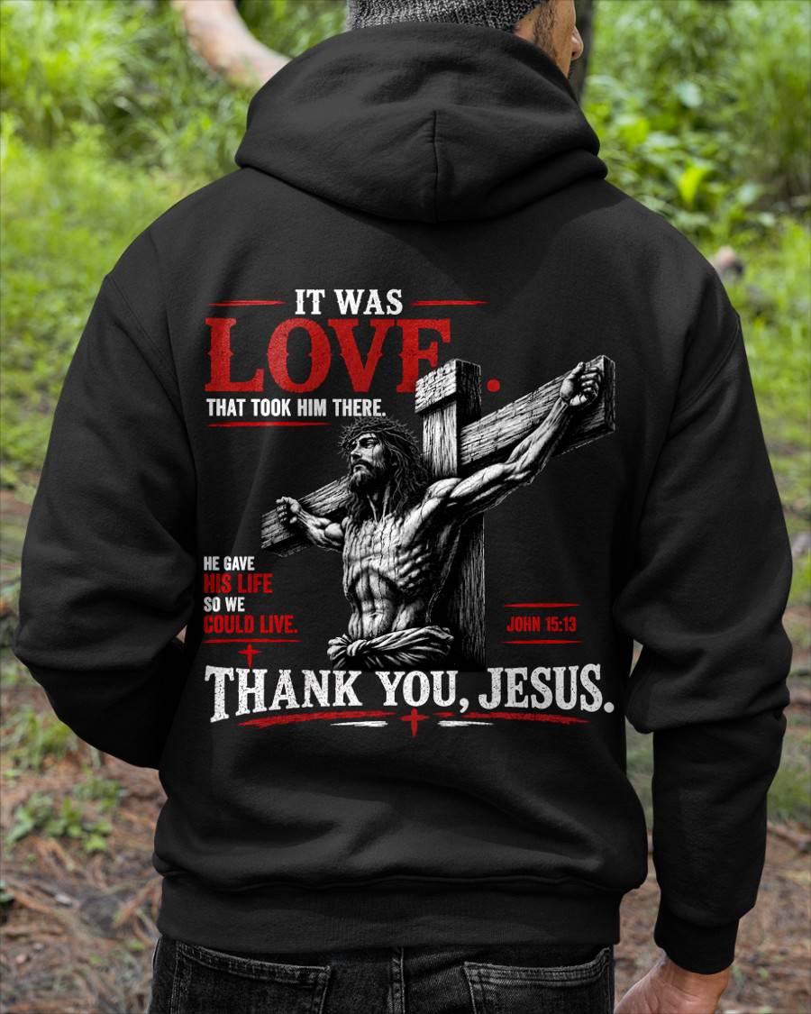 Christian T-Shirt Thank you Jesus - For Men - Virgo00 (SKU2608-29)