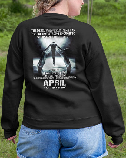 APRIL - NEVER UNDERESTIUNDER A WOMAN - I AM THE STORM-FMA-(SKU-CHAUU-04)
