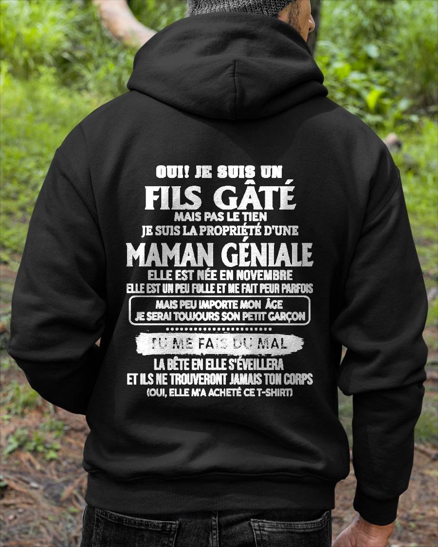 NOVEMBRE T-SHIRT, JE SUIS UN FILS GÂTÉ - DE MAMAN À SON FILS - VIRGO11 (SKU2606-225-11)