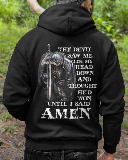 The Devil Saw Me with My Head Down and Thought He'd Won Mens T-Shirt- For Men - Virgo00 (SKU2807-NI-09)