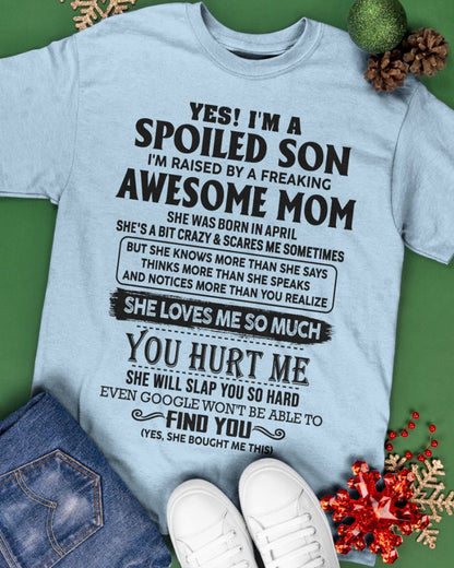 April - Awesome Mom - Perfect Gift For Son From Mom - virgo04 (SKU-SPW-04)