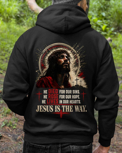 Christian T-Shirt Jesus is the Way - For Men - Virgo00 (SKU2608-06)